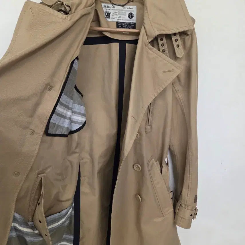 [BUNJANG] Diesel Trench Coat (Beige) - Women&