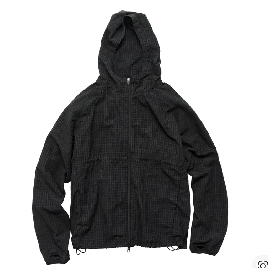 [BUNJANG] Polytelu Human Index Check Hoodie Charcoal / (3) 폴리테루 휴먼인덱스 체크 후디 파카 차콜