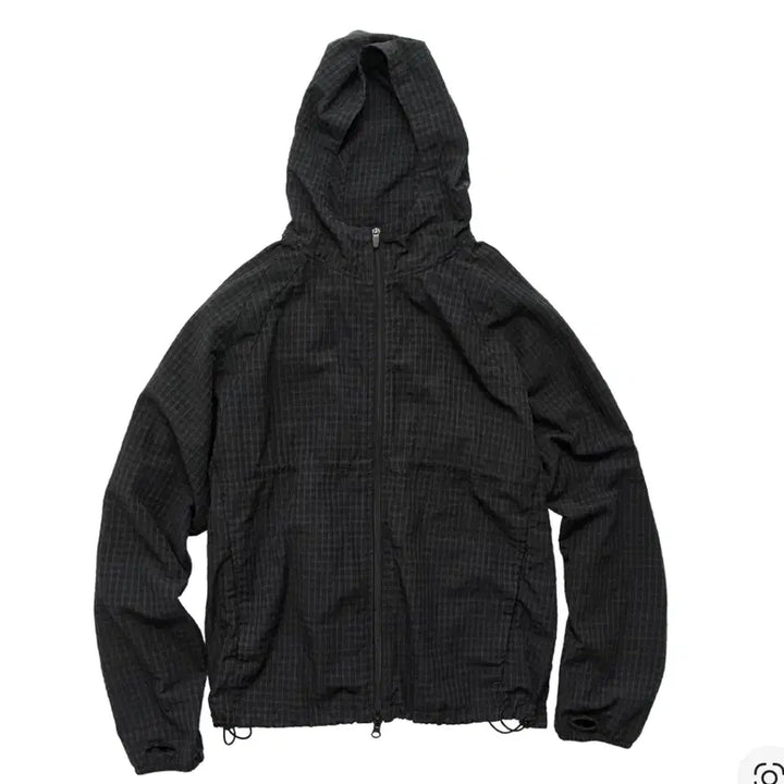 [BUNJANG] Polytelu Human Index Check Hoodie Charcoal / (3) 폴리테루 휴먼인덱스 체크 후디 파카 차콜