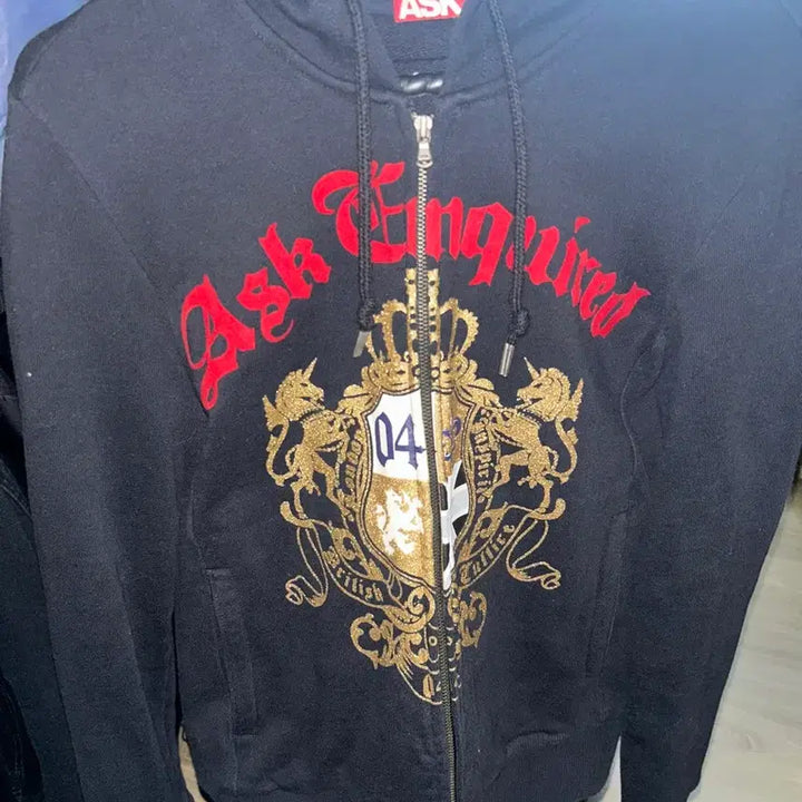 [BUNJANG] Ask Y2K Vintage Punk Hoodie / Ask 락시크 펑크 고스 y2k 갸루 빈티지 후드집업블랙