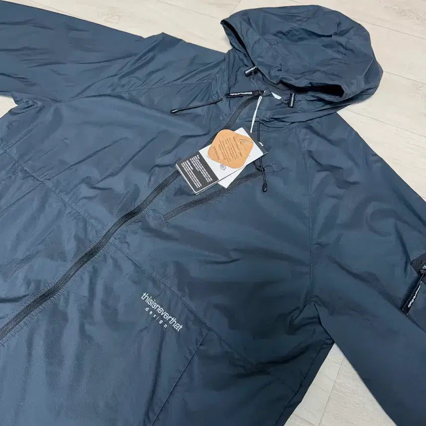 [BUNJANG] thisisneverthat PERTEX QA Windbreaker Washed Black / [L] 디스이즈네버댓 퍼텍스 QA 윈드브레이커 워시드 블랙