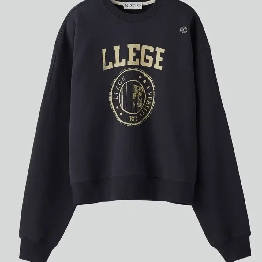 [BUNJANG] RECTO Logo Sweatshirt Charcoal (S) / RECTO 렉토 로고 맨투맨 차콜 (s사이즈)
