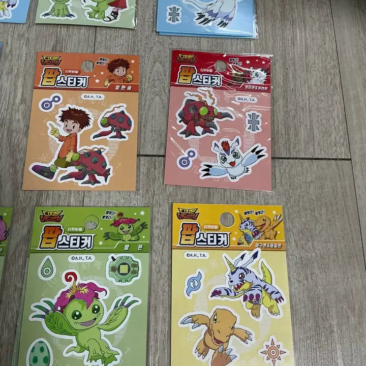 [SOLD OUT] 디지몬 리무버블 팝 스티커 9종