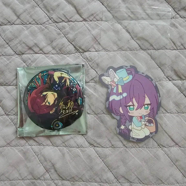 [BUNJANG] Ensemble Stars Mayoi Animate Cafe Collaboration Sticker and Badge Set / 앙스타 앙상블스타즈 마요이 애니메이트 콜라보카페 스티커 중스타뱃지 세트