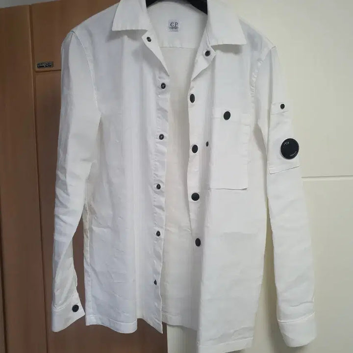 [BUNJANG] CP Company White Shirt / CP컴퍼니 화이트 셔츠 남방