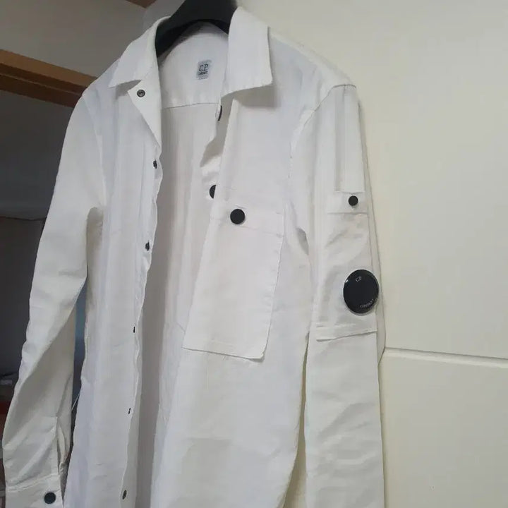 [BUNJANG] CP Company White Shirt / CP컴퍼니 화이트 셔츠 남방