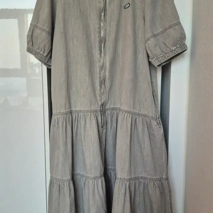 [BUNJANG] Juicy Judy Gray Denim Dress / 쥬시쥬디 그레이 데님 원피스