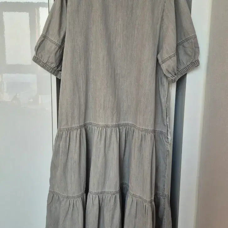 [BUNJANG] Juicy Judy Gray Denim Dress / 쥬시쥬디 그레이 데님 원피스