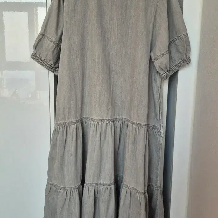 [BUNJANG] Juicy Judy Gray Denim Dress / 쥬시쥬디 그레이 데님 원피스