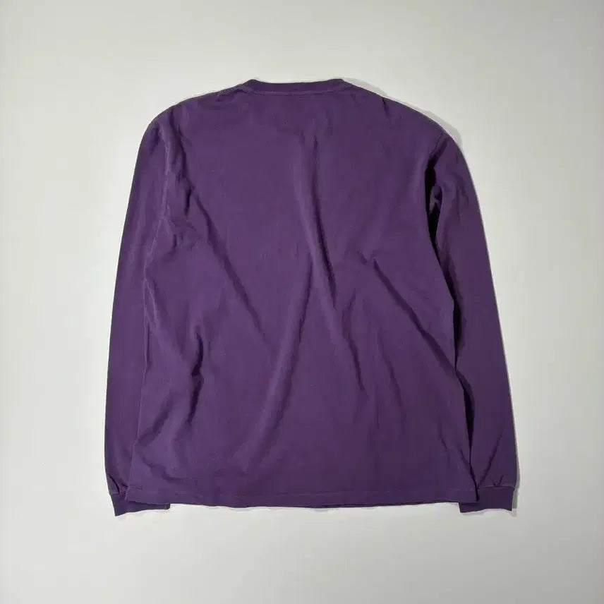 [BUNJANG] Gallery Dept. Logo Long Sleeve T-Shirt / 갤러리 디파트먼트 DEPT 로고 롱슬리브 티셔츠 퍼플 L사이즈