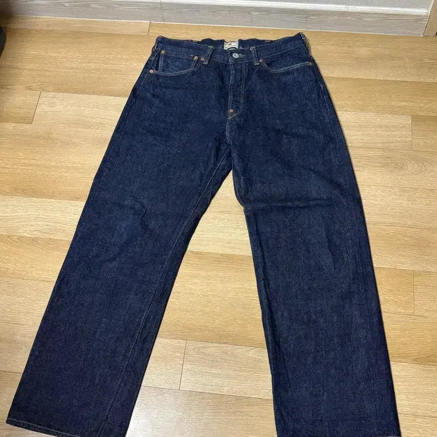 [BUNJANG] Fellowes 500SW Wide Fit Selvedge Denim Pants (Size 32) / (32)페로우즈 500sw 와이드핏 셀비지 데님팬츠