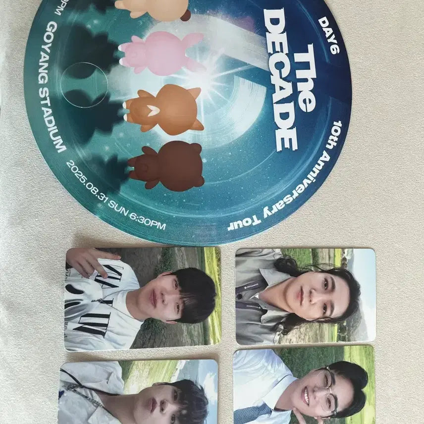 [BUNJANG] Day6 10th Anniversary Concert The Decade Photocard + Fan / 데이식스 10주년 데케이드 고양콘 The Decade 입장 포카