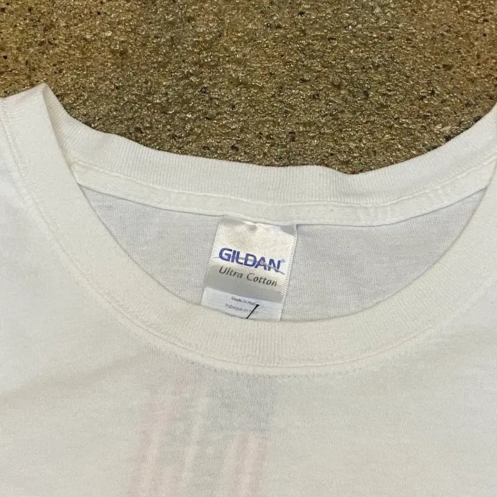 [BUNJANG] Gildan CRABS Graphic T-shirt / 미국 빈티지 길단 CRABS 크랩 포인트 유니크 반팔티 흰티셔츠 빅사이즈