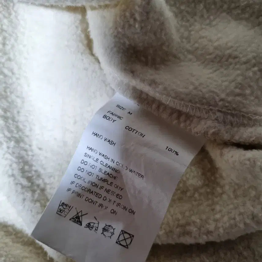 [SOLD OUT] 쿠어 헤비 코튼 후드 집업 샌드베이지 m