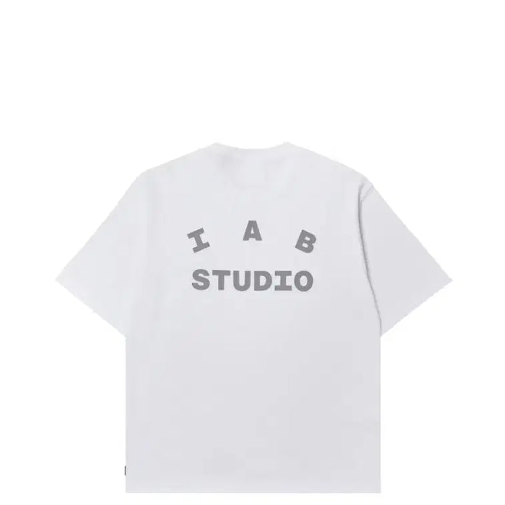 [BUNJANG] IAB Studio White Gray T-shirt / 아이앱 스튜디오 티셔츠 화이트 그레이m 새제품