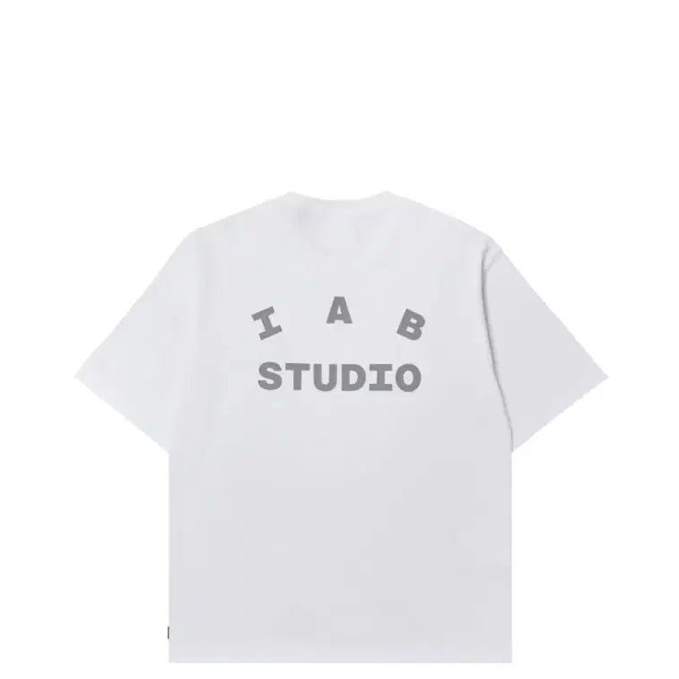 [BUNJANG] IAB Studio White Gray T-shirt / 아이앱 스튜디오 티셔츠 화이트 그레이m 새제품