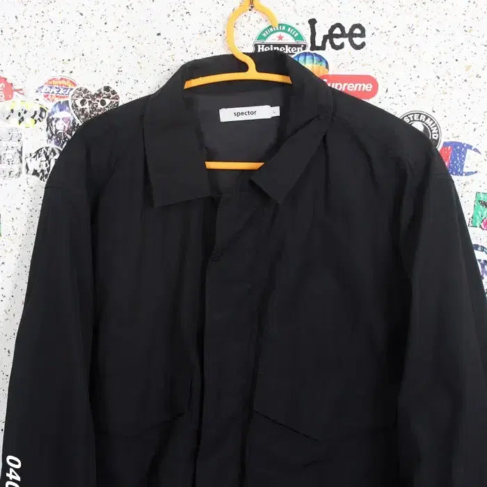 [BUNJANG] Specter Nylon Zip-Up Shirt Jacket BK (Men&