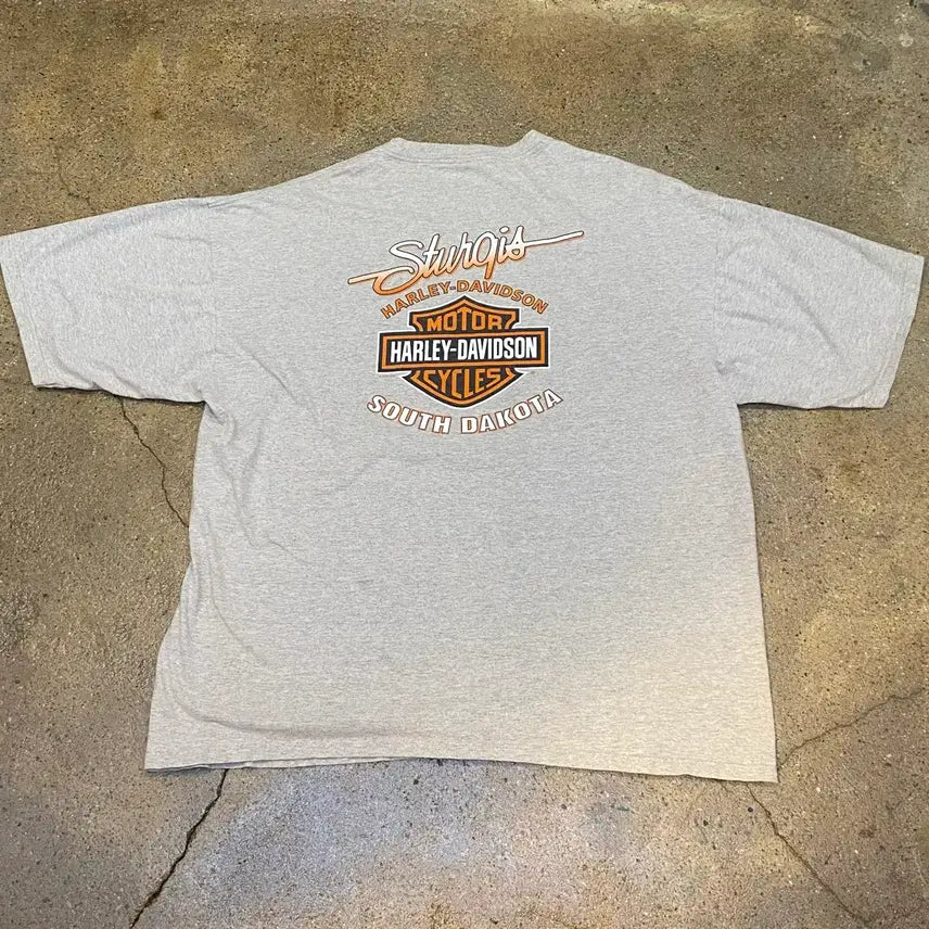 [BUNJANG] Harley Davidson 70th Anniversary Vintage T-shirt / 미국 빈티지 빅사이즈 할리데이비슨 70주년 레어 반팔티