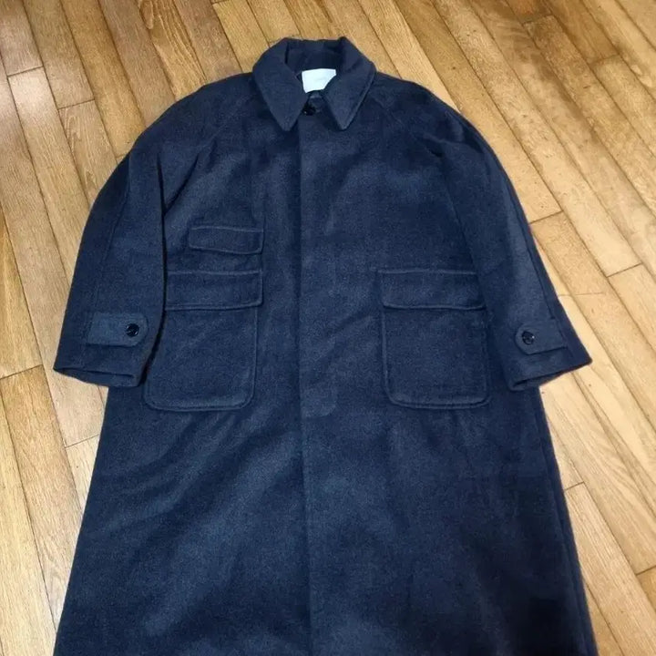 [BUNJANG] Lapparent Store Woolrich Balmacaan Coat Charcoal / 라퍼지스토어 울리치 발마칸코트 차콜 110