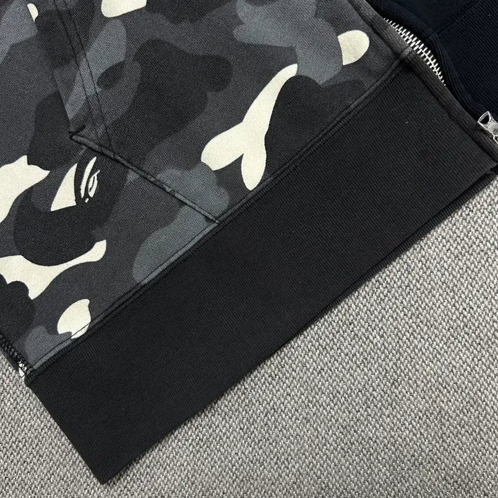 [BUNJANG] BAPE Asura Camo Shark Hoodie (2XL) / (한글택)베이프 반반 아수라 카모 샤크 후드집업(2XL)