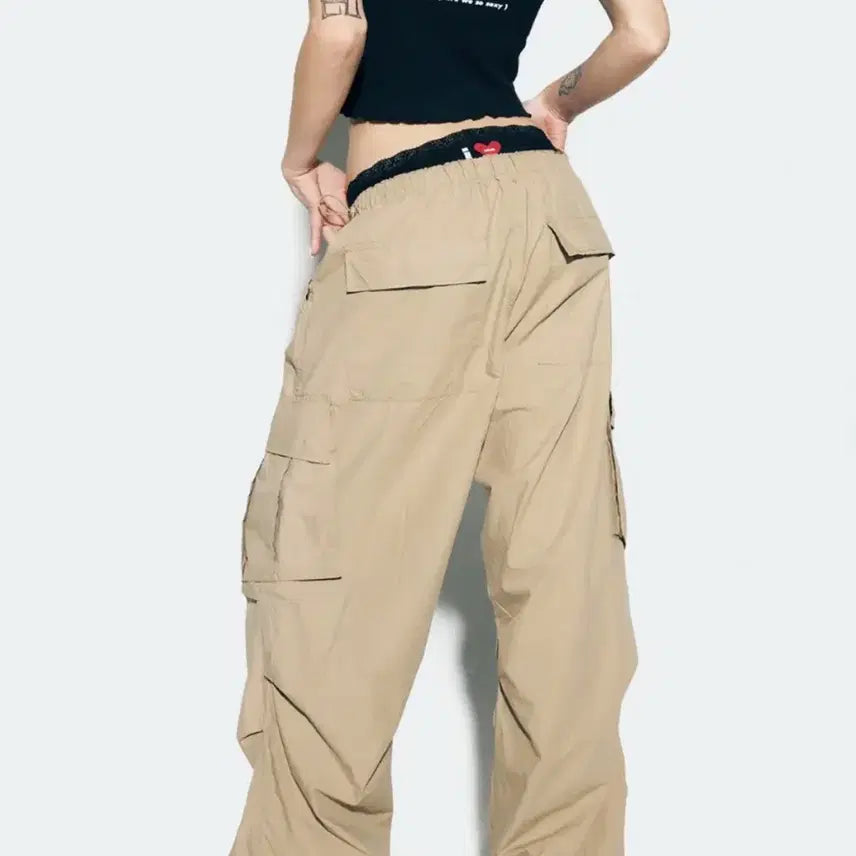 [SOLD OUT] 애즈이프캘리 르세라핌 파라슈트 카고 팬츠