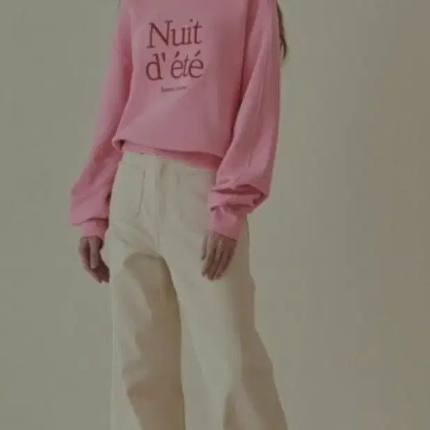 [BUNJANG] Ronron Pink Sweatshirt / 론론 핑크맨투맨
