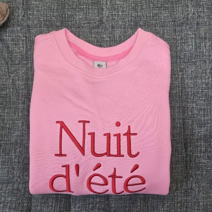 [BUNJANG] Ronron Pink Sweatshirt / 론론 핑크맨투맨