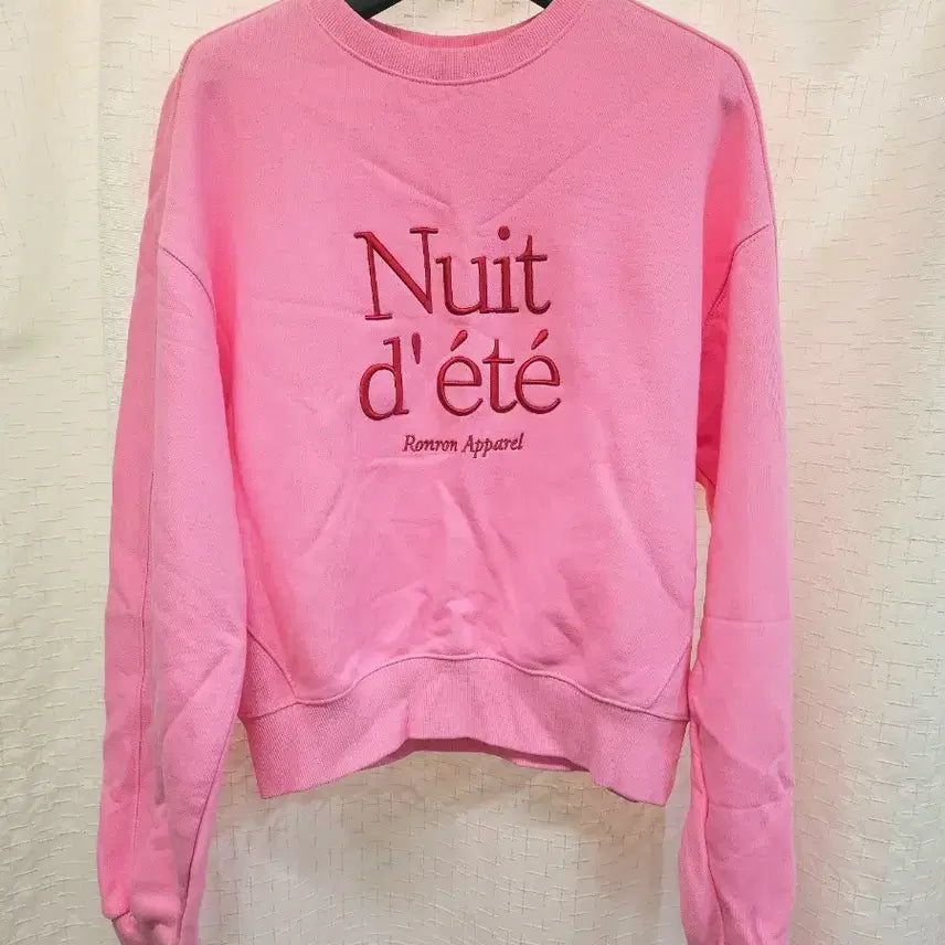[BUNJANG] Ronron Pink Sweatshirt / 론론 핑크맨투맨