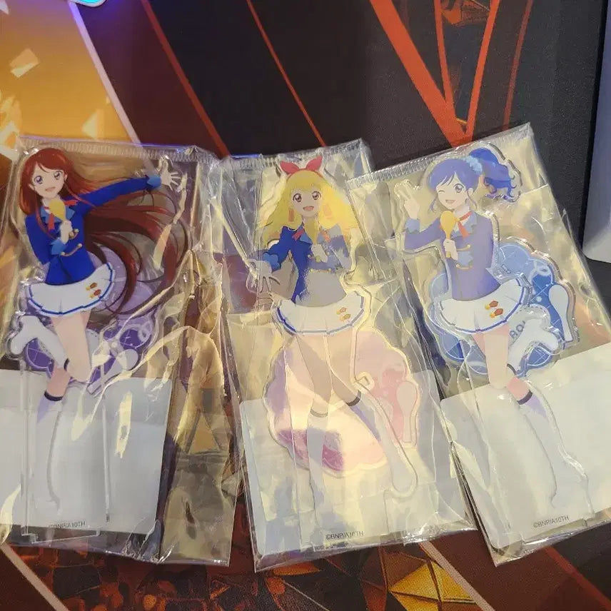 [BUNJANG] Aikatsu! Starway The Movie Acrylic Stand Set / 일괄)아이카츠 스타웨이 극장판 재개봉 아크릴 이치고 아오이 란 아이엠스타