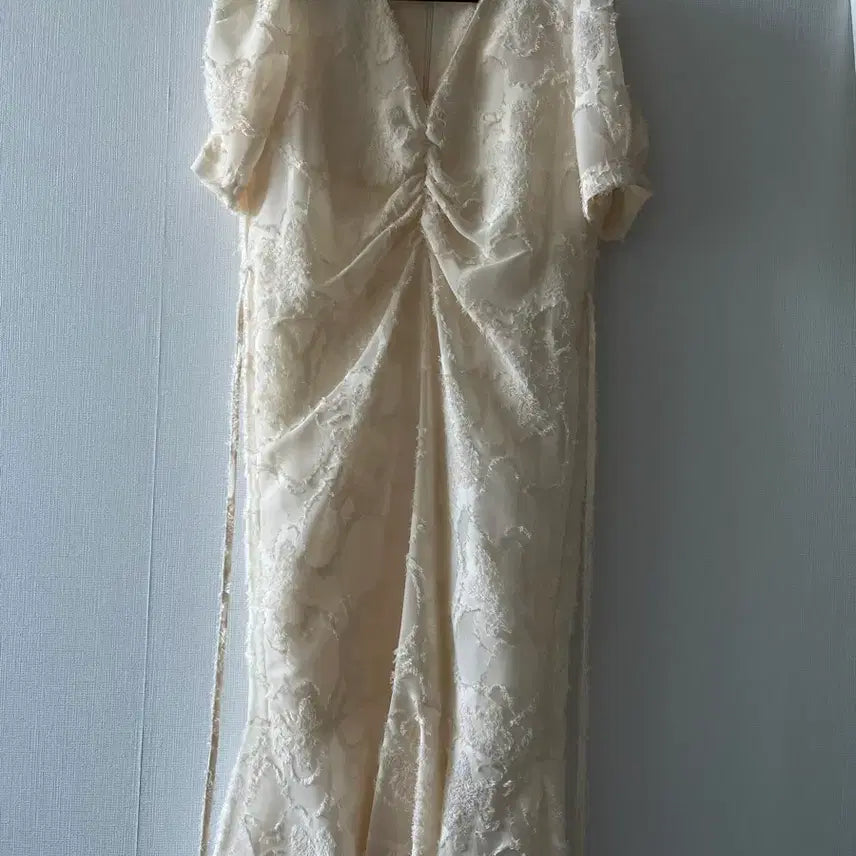 [BUNJANG] Bridal Shower Ivory Long Dress / 브라이덜샤워 원피스