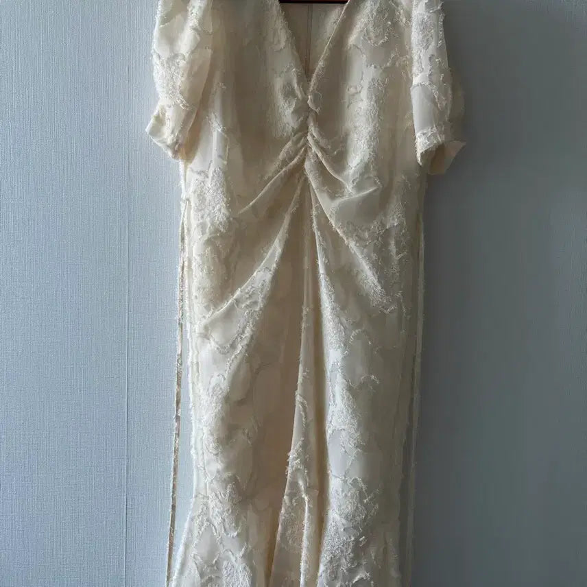 [BUNJANG] Bridal Shower Ivory Long Dress / 브라이덜샤워 원피스