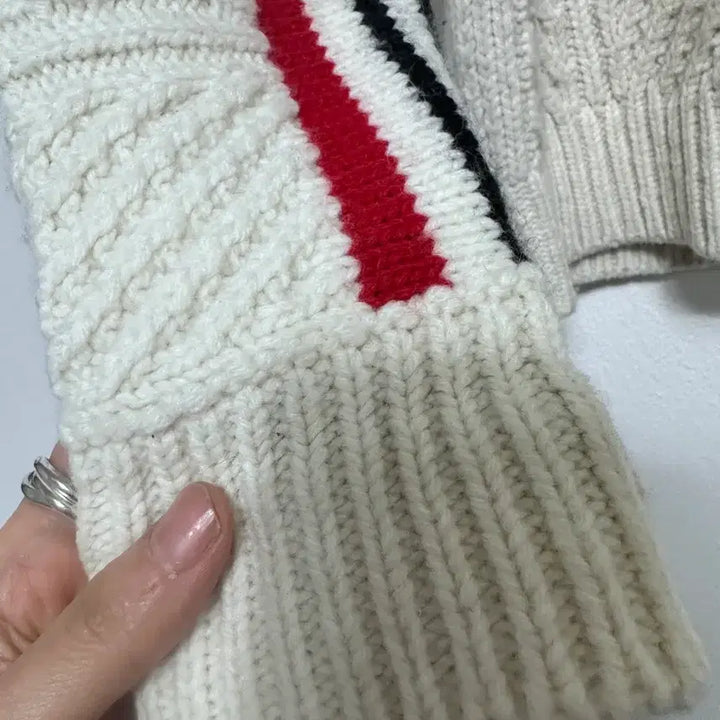 [BUNJANG] Maje Striped Point Knit / maje 마쥬 스트라이프 포인트 니트
