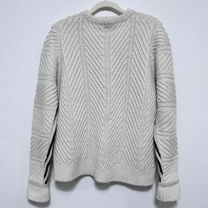 [BUNJANG] Maje Striped Point Knit / maje 마쥬 스트라이프 포인트 니트