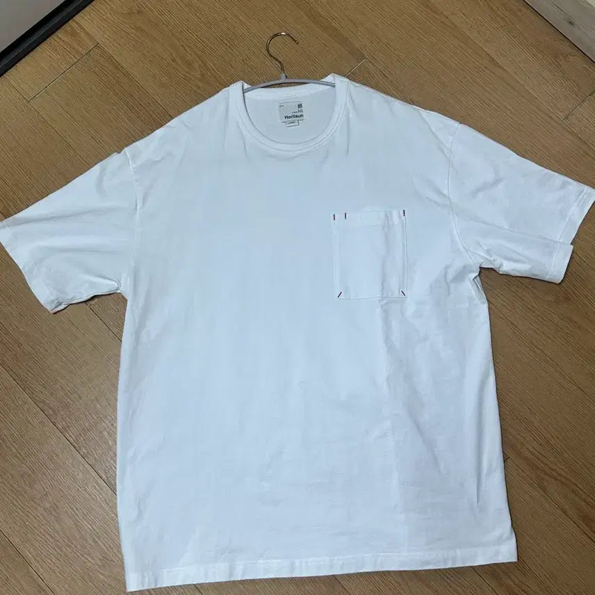 [SOLD OUT] 홀리선Horilsun 포켓 반팔 티셔츠 화이트