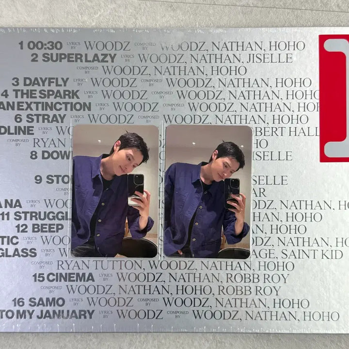 [BUNJANG] WOODZ Mirror Selfie POB Photocard Set / WOODZ(우즈) 거울셀카 특전포카2장