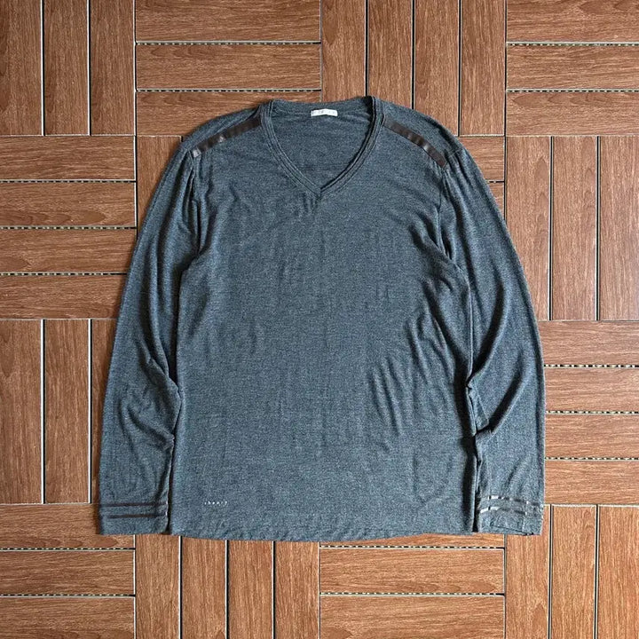 [BUNJANG] Theory V-Neck Rayon Long Sleeve T-Shirt M / 띠어리 theory 브이넥 레이온 긴팔 티셔츠 M