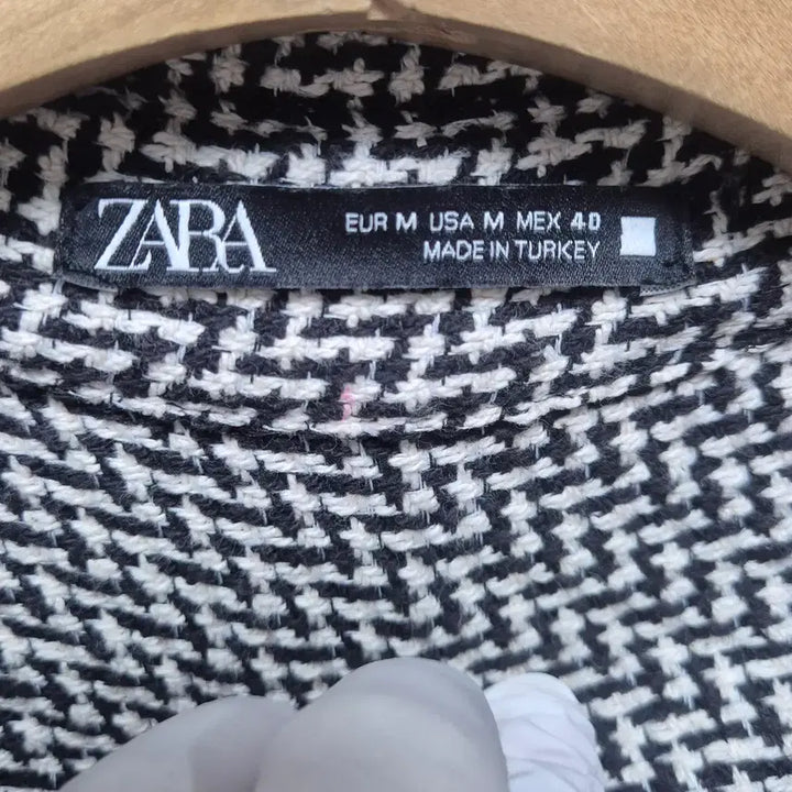 [BUNJANG] Zara Herringbone Jacquard Overshirt Jacket / (164) 자라 해링본 오버셔츠 지켓