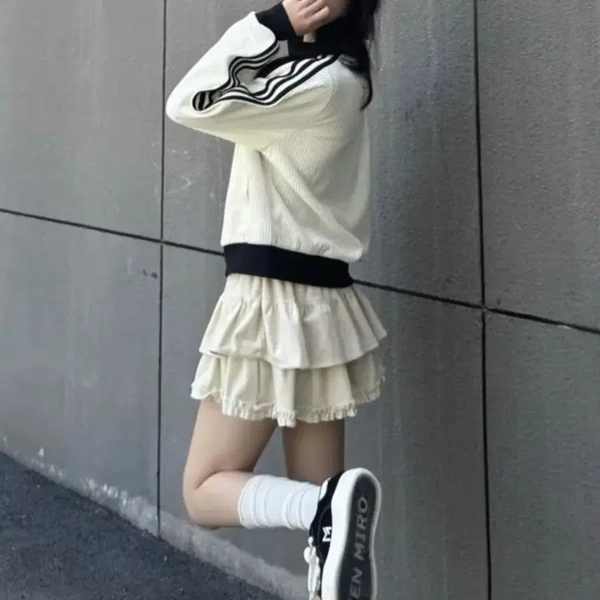 [BUNJANG] Adidas Waffle Jersey Crop Top / 아디다스 와플 져지 크롭