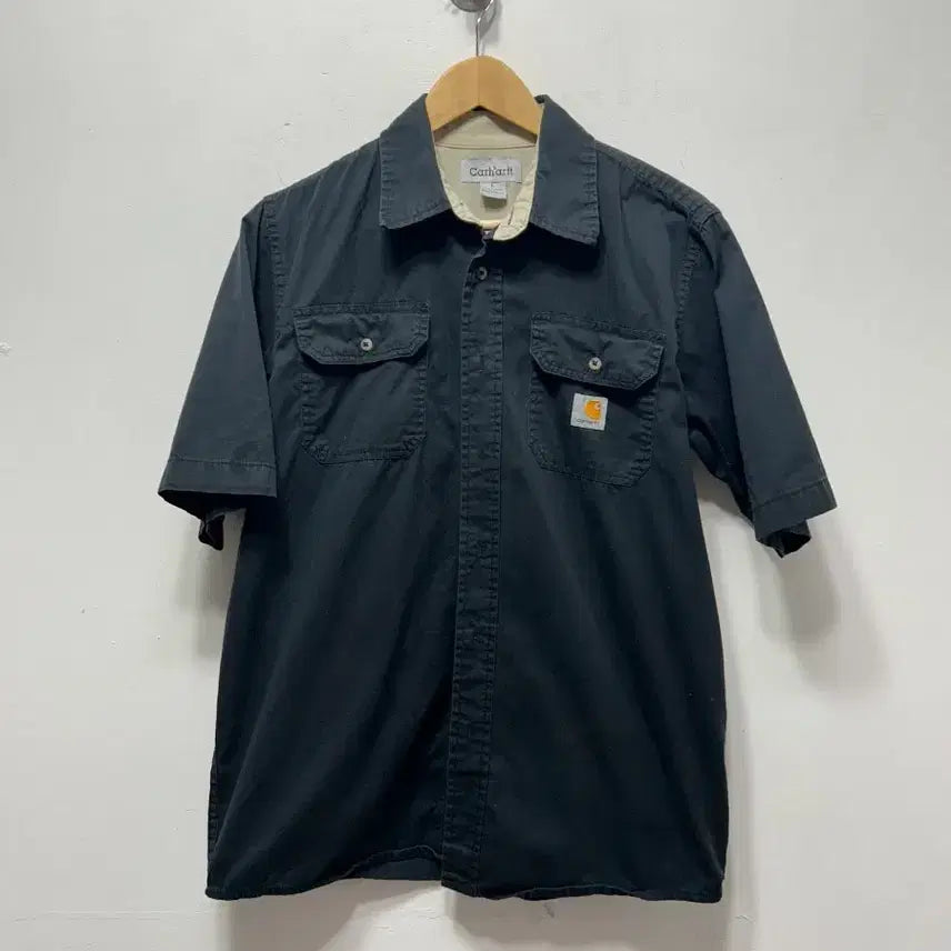[SOLD OUT] 칼하트 블랙 반팔 셔츠 L