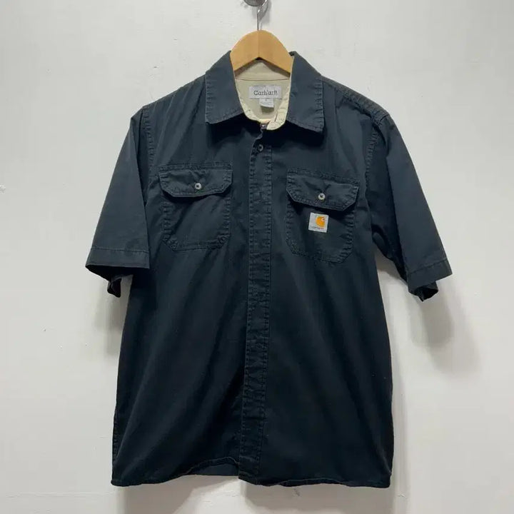 [SOLD OUT] 칼하트 블랙 반팔 셔츠 L