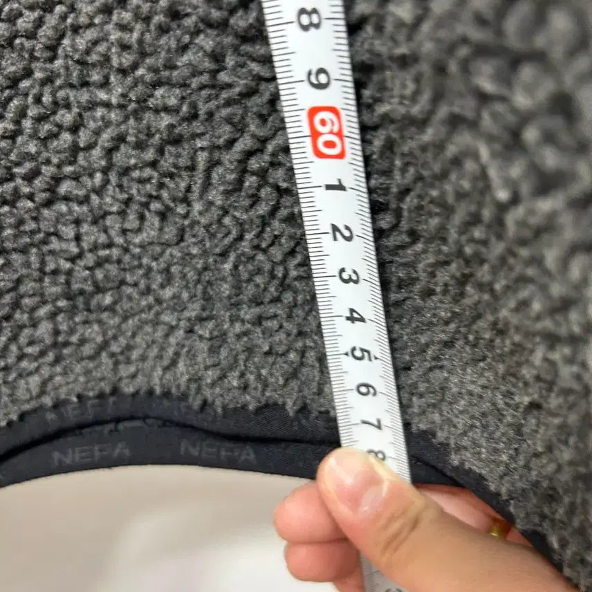 [BUNJANG] Nepa Black Fleece Hoodie L / 네파 검정색 후리스 후드집업 L