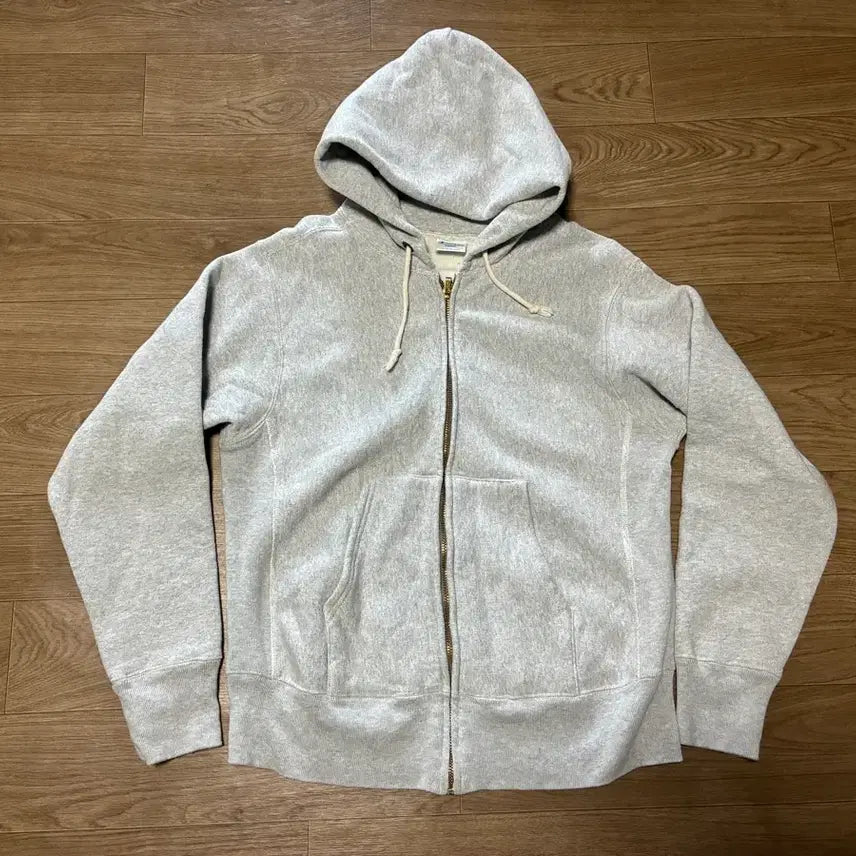 [SOLD OUT] L) 챔피온 리버스위브 후드집업 라이트 그레이