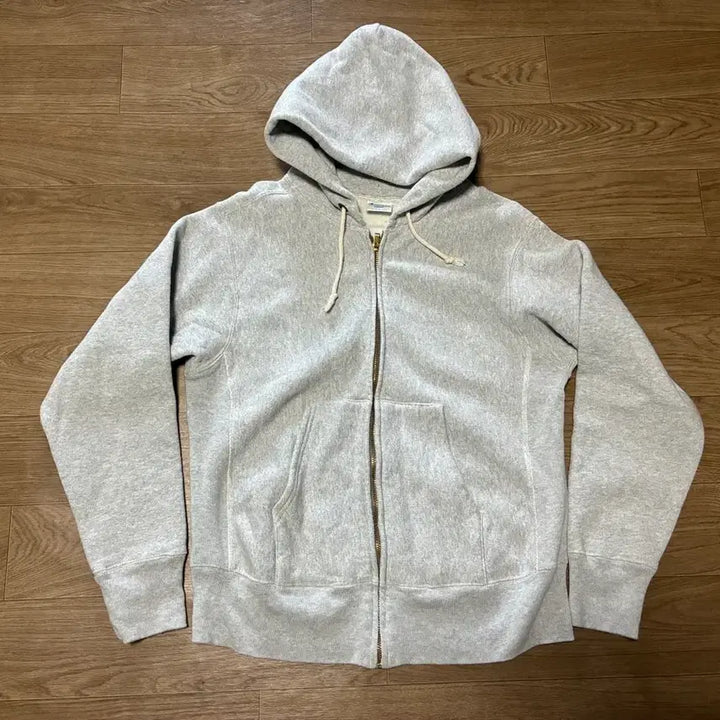 [SOLD OUT] L) 챔피온 리버스위브 후드집업 라이트 그레이