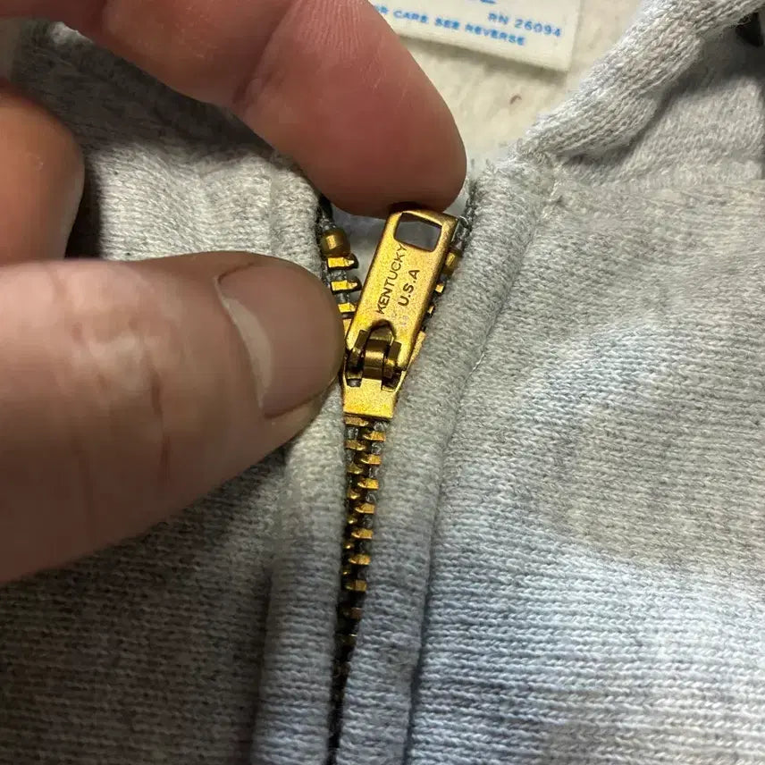 [SOLD OUT] L) 챔피온 리버스위브 후드집업 라이트 그레이