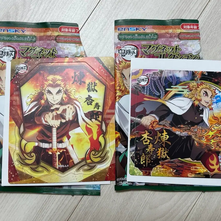 [BUNJANG] Demon Slayer Rengoku Kyojuro Magnet Set / 렌고쿠 귀멸의칼날 무한열차 마그넷 굿즈