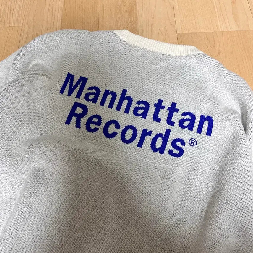 [BUNJANG] Manhattan Records Character Knit Sweater / M Manhattan Records 캐릭터 니트 스웨터