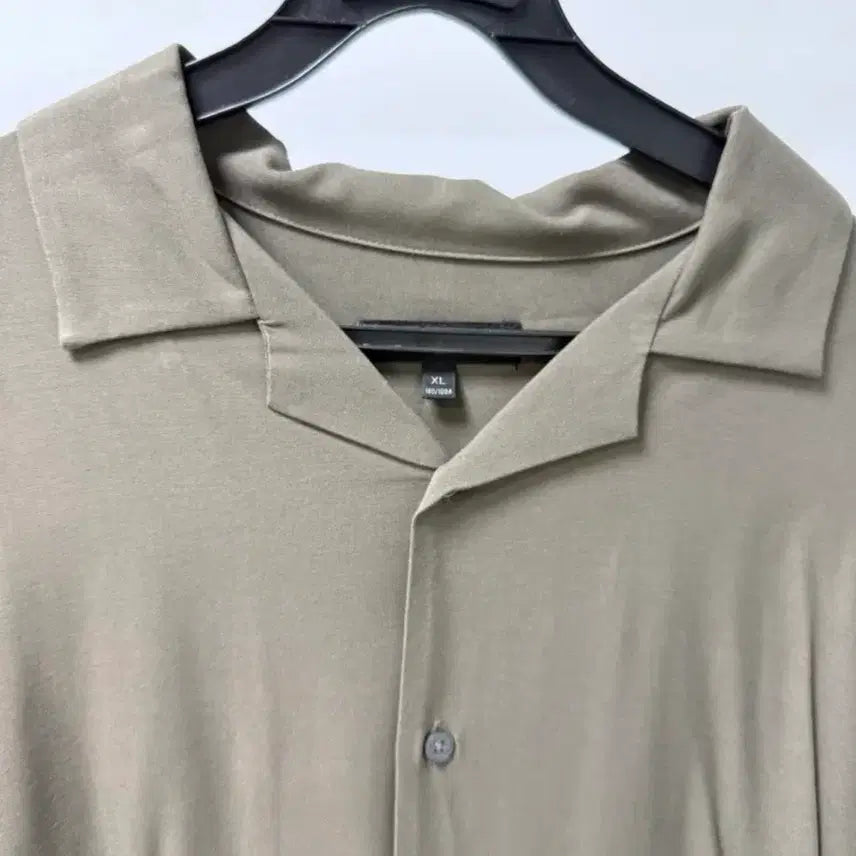 [BUNJANG] Spao For Men Modern Open Collar Shirt (XL, Khaki) / 스파오 포맨 모던 오픈 카라 셔츠 (XL/카키)