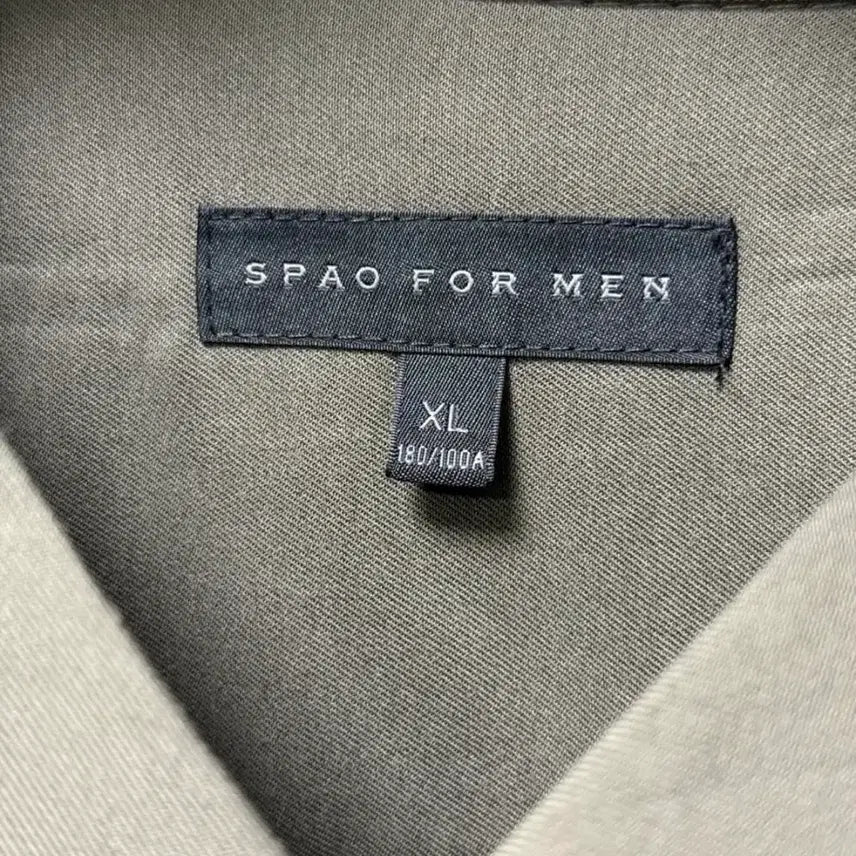 [BUNJANG] Spao For Men Modern Open Collar Shirt (XL, Khaki) / 스파오 포맨 모던 오픈 카라 셔츠 (XL/카키)