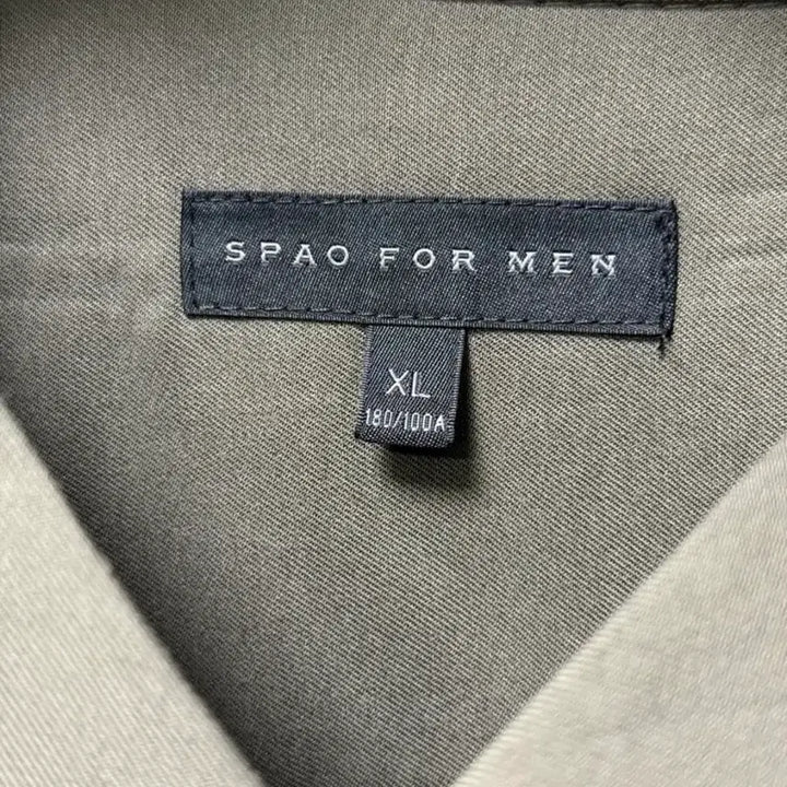 [BUNJANG] Spao For Men Modern Open Collar Shirt (XL, Khaki) / 스파오 포맨 모던 오픈 카라 셔츠 (XL/카키)