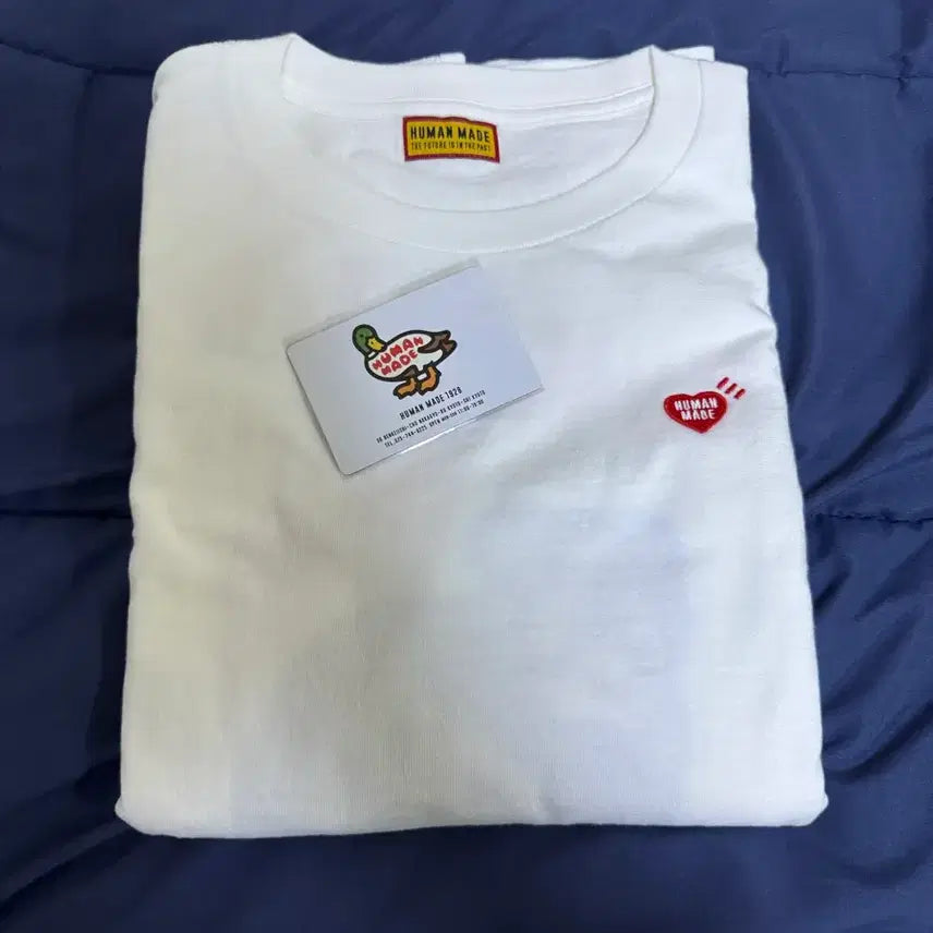 [BUNJANG] Human Made White Long Sleeve T-shirt (L) / 휴먼메이드 화이트 긴팔티셔츠(L)